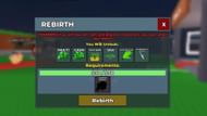 Perform Rebirths to increase your base's space (Image via Roblox)